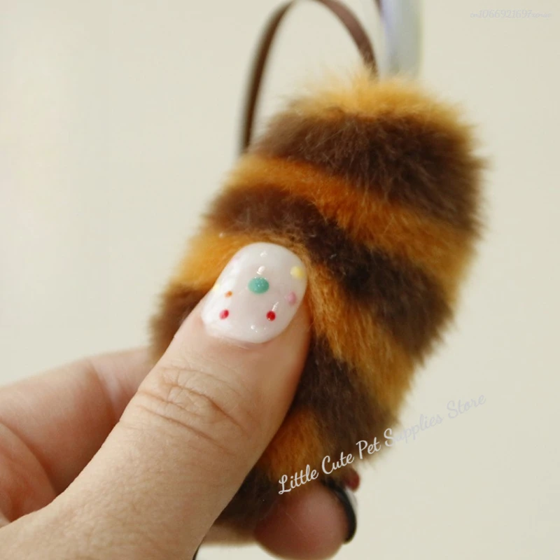 Juguete para gatos, pluma de abeja, juguetes interactivos para gatos, oruga divertida, varilla colorida, bola de pelo, varita teaser, suministros para mascotas - imagen 4