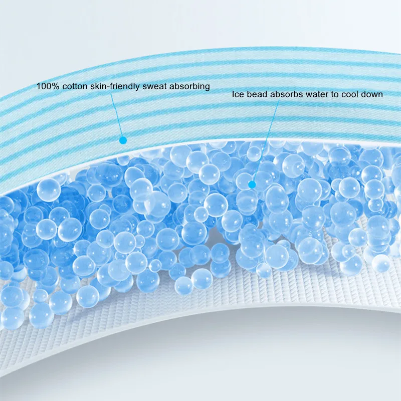 Bufanda refrescante para mascotas doblada y lista para usar