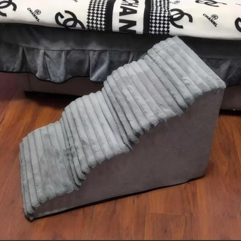 Escalera de felpa desmontable para perros – Escalones lavables - imagen 4