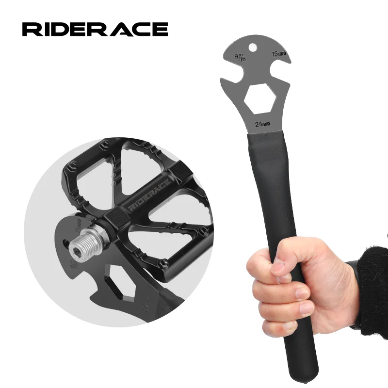 Llave para pedales de bicicleta – 15mm extralarga para montaña y carretera - imagen 2