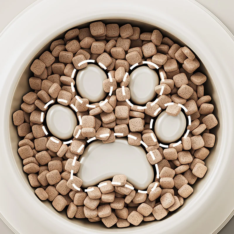 Cuenco de alimentación lenta para gatos, plato de comida para mascotas antiasfixia, utensilio de alimentación sin agarrar para gatitos y gatos pequeños - imagen 4