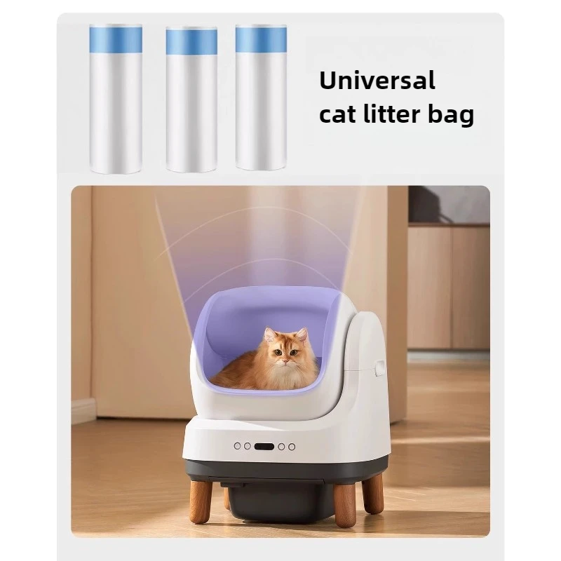 Bolsa de arena para gatos con cordón, bolsas de arena para gatos de gran capacidad, accesorios para gatitos, caja de arena, bolsa de basura, suministros de baño para gatitos y mascotas - imagen 4