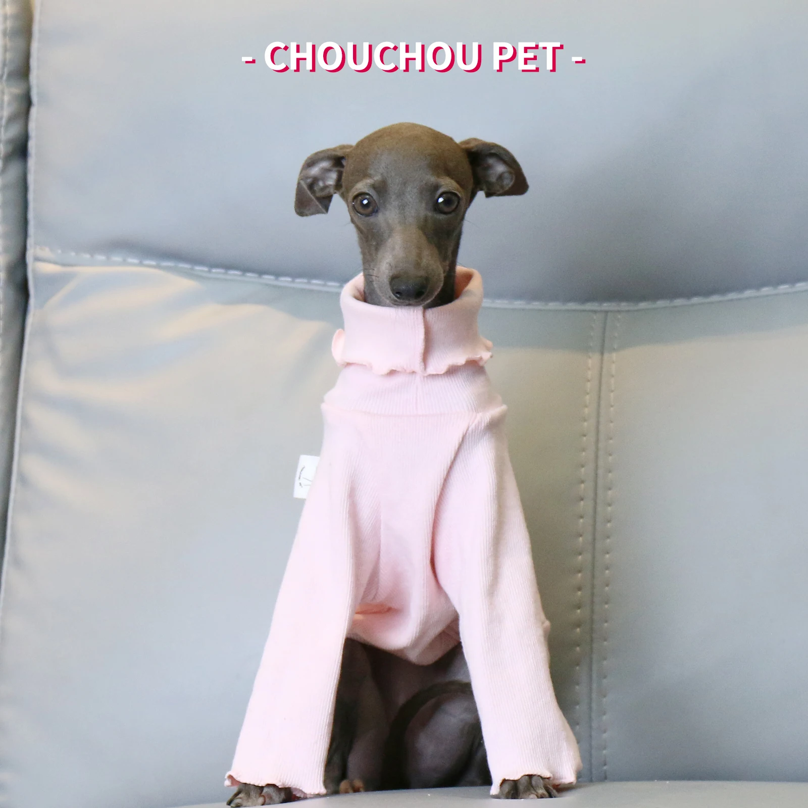 Ropa italiana de galgo rosa, suave, elástica, bonita, Whippet, dos patas de salida, ropa para perros - imagen 4