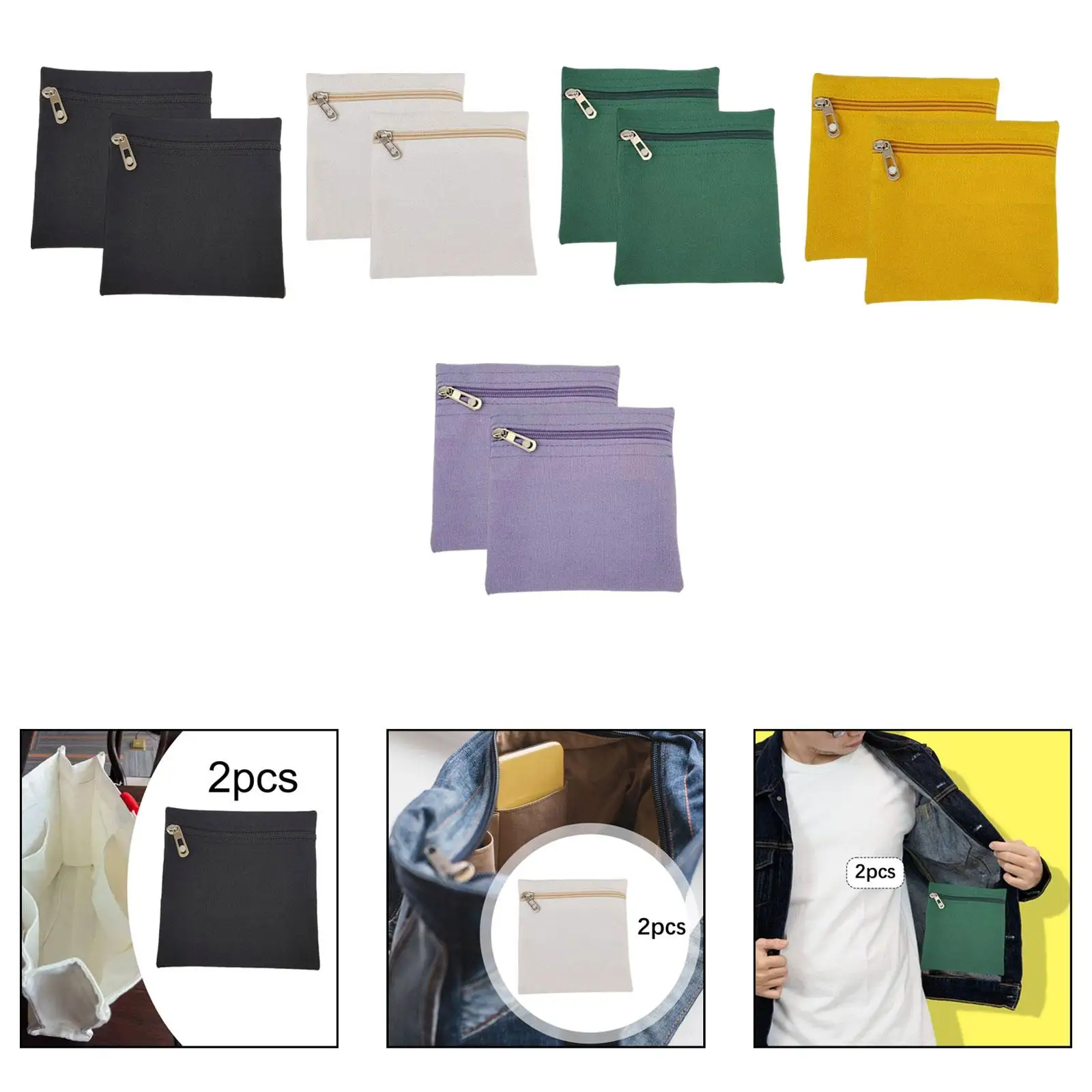 Bolsillo oculto con cremallera para chaquetas y sudaderas - Costura fácil - imagen 2