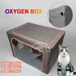 Transportín plegable con oxígeno para gatos y perros medianos