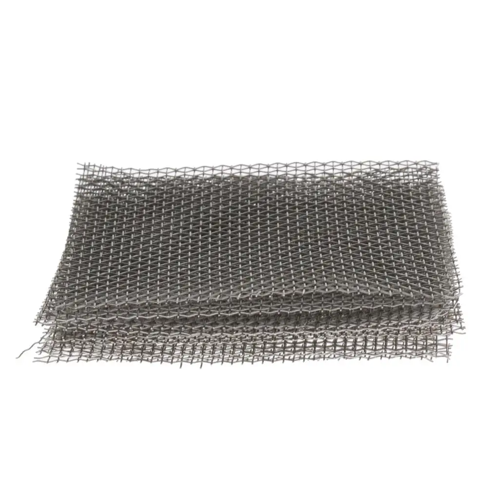 10x Aquarium Stainless Steel Wire Mesh Pad Plants Moss Net - Easy to Use with All Aquatic Plants