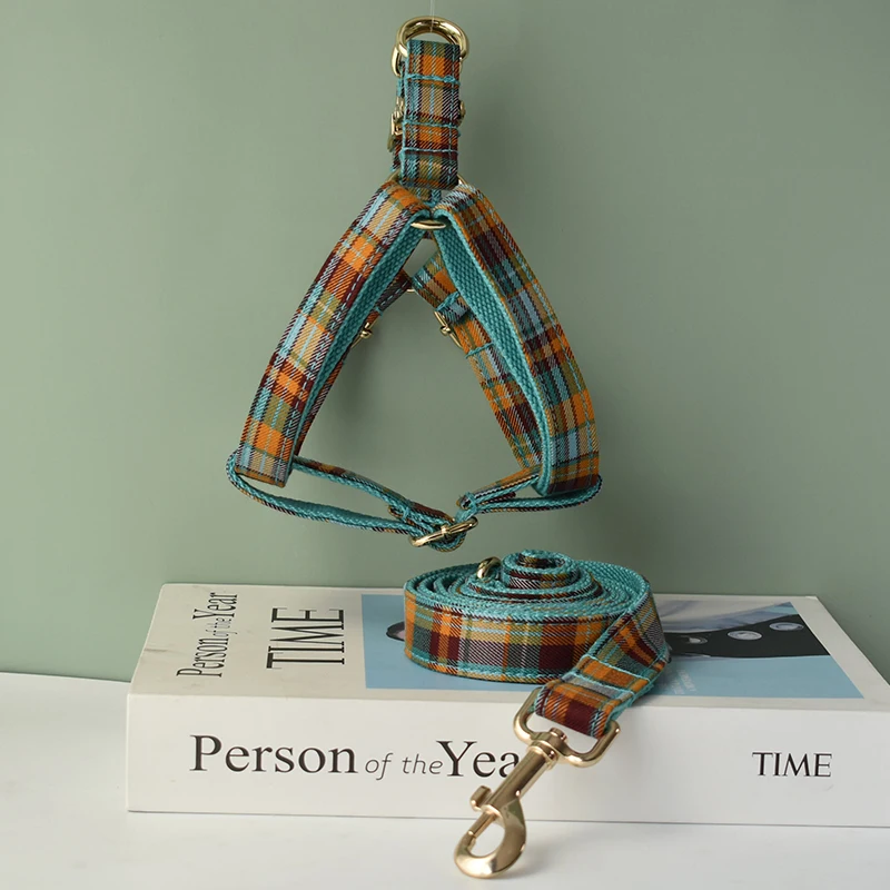 Arnés con diseño de rejilla para perros pequeños, medianos y grandes, con etiqueta de identificación y nombre grabado gratis, collares de Navidad para Chihuahuas, 13 - imagen 3