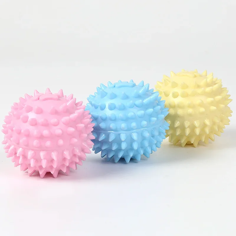Juguete para masticar perros, bola de goma interactiva para perros pequeños y grandes, limpieza dental de mascotas, Bola de huella indestructible, accesorios para mascotas - imagen 4