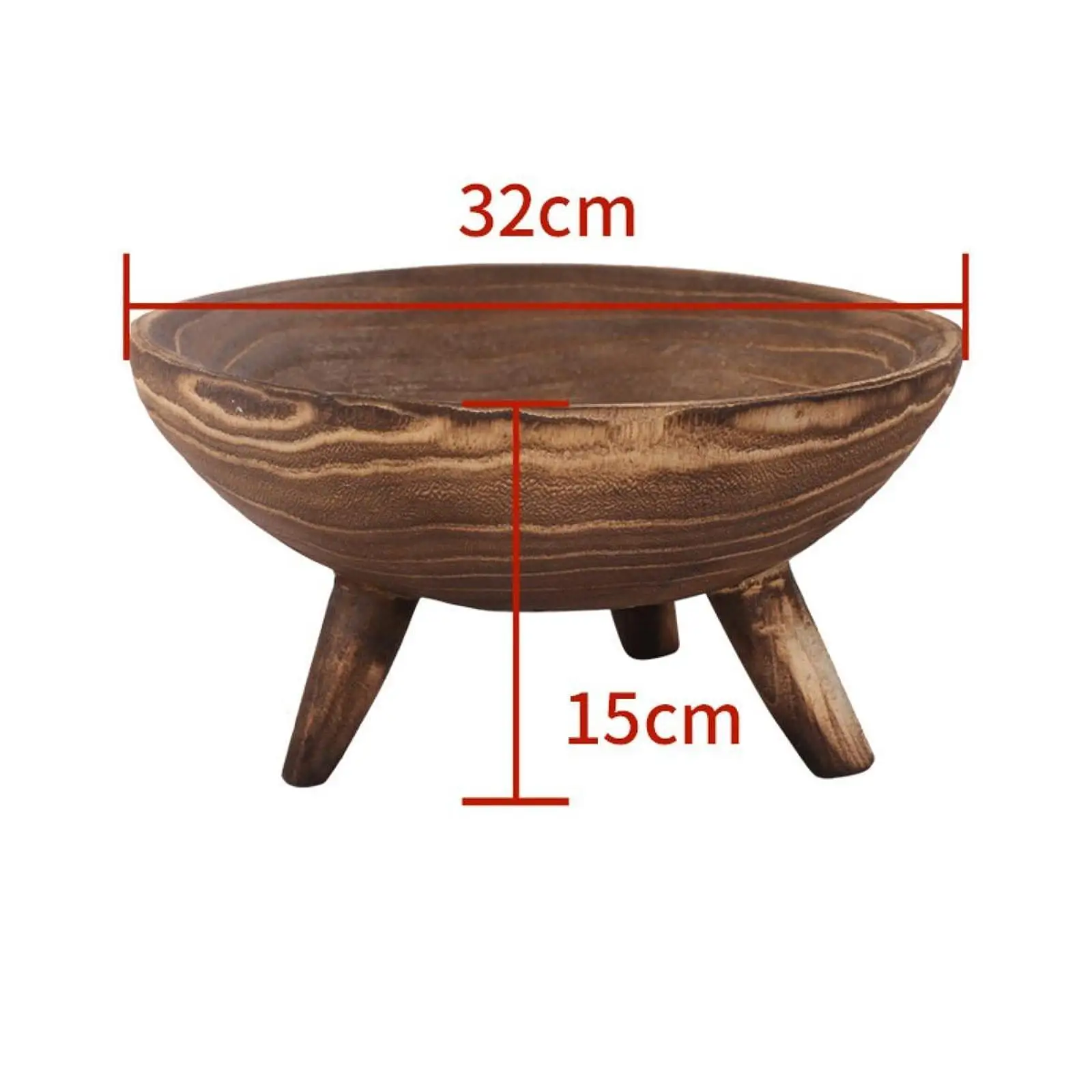 Floor Standing Round Wood Flower Pot for Indoor Outdoor Use, Multifunctional Fruit Plate Floor Standing Round Wood Flower Pot for Indoor Outdoor Use, Multifunctional Fruit Plate