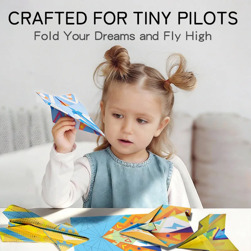 Papel origami 3D aviones – Manualidad infantil creativa para niños - imagen 4