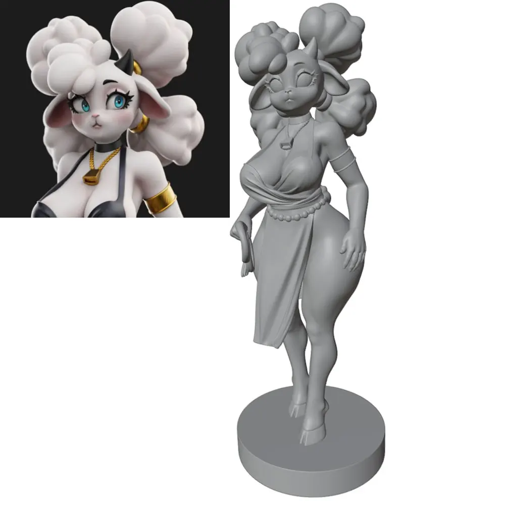 Figura anime 1/24 para habitación - sin montar ni pintar, miniatura 3D - imagen 3