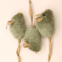 Ratón chirriante para gatos – Juguete interactivo resistente