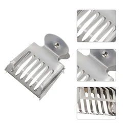 Clip receptor para jaula abeja reina – Accesorio apicultura acero plastico