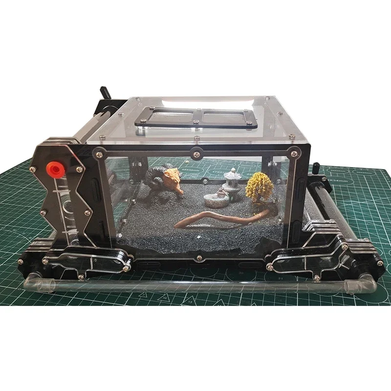 Fortaleza de hormigas acrílicas, 6 uds., nido de tubo de ensayo de bambú, granja de hormigas ecológica, antill para mascotas, taller, nido de hormigas con arena, casa de hormigas, Villa - imagen 2