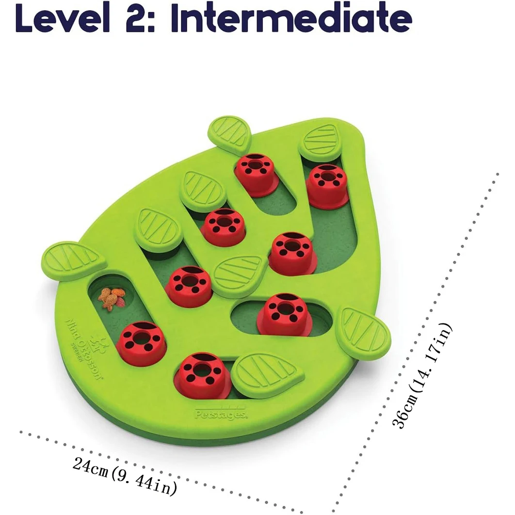 Juguete puzzle interactivo para gatos con comedero lento y rascador - imagen 4