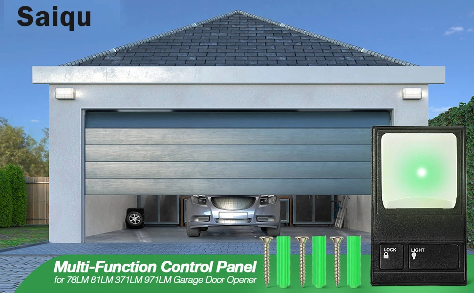 Panel de control LiftMaster con teclas de función
