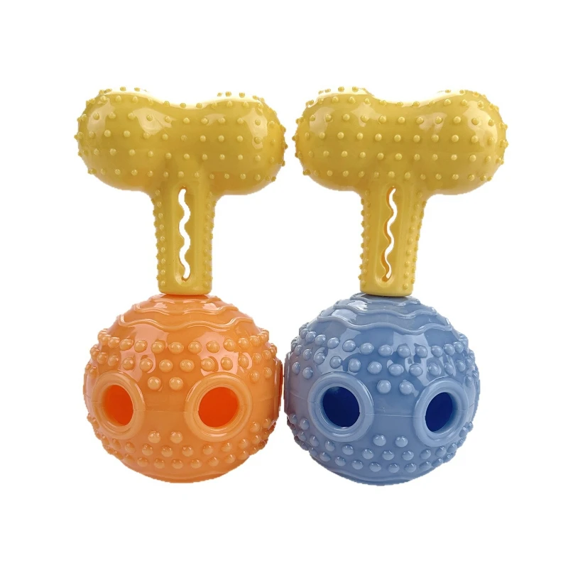 Juguetes para perros, juguetes de limpieza de dientes de goma suave para mascotas, juguetes para moler perros pequeños y medianos, juguete para masticar pollo para perros, juguete para fugas de alimentos - imagen 4