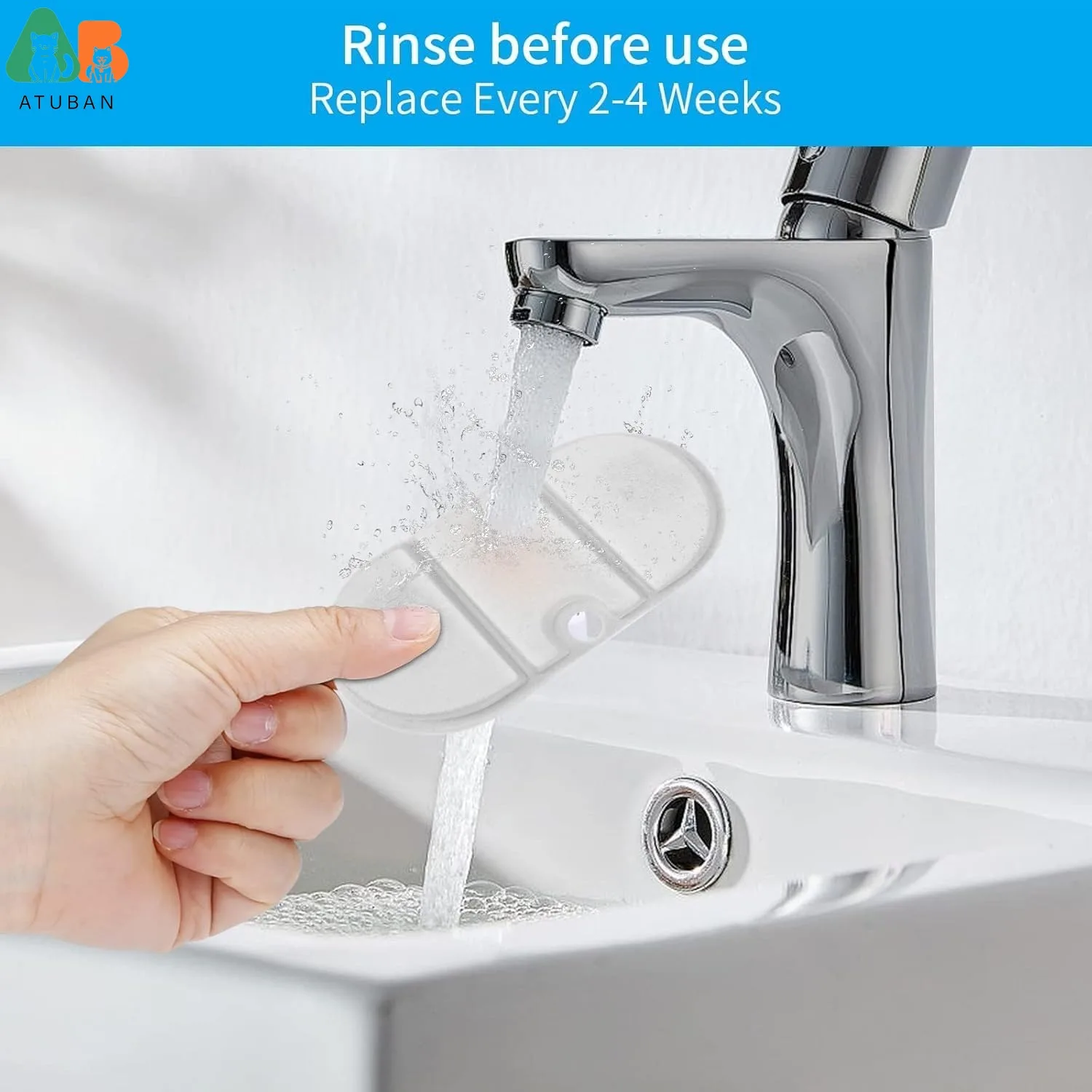 ATUBAN Filtros de fuente para gatos de repuesto compatibles con fuente para mascotas con cápsula PETLIBRO, dispensador ultra silencioso sin BPA de 71 oz/2,1 L - imagen 5