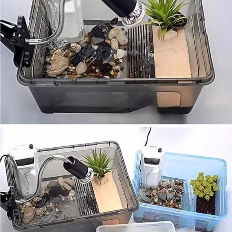 Tanque ecológico para Reptiles, lavabo grande, caja de cría de tortugas brasileñas, área multifuncional, productos integrados para cajas de cría de mascotas - imagen 5