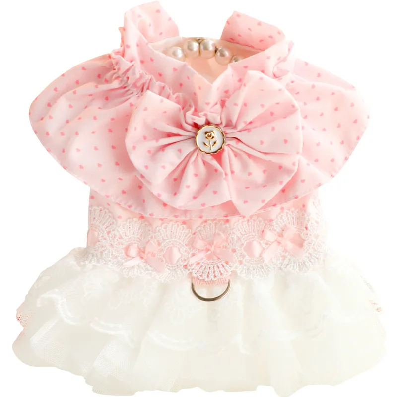 Vestido encaje perro pequeño Chihuahua primavera verano - imagen 5
