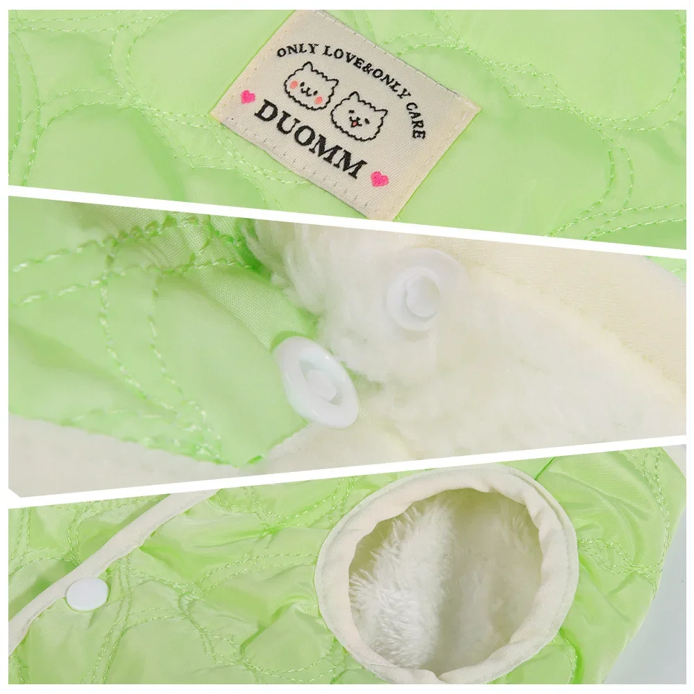 Ropa para perros y cachorros, otoño e invierno, chaqueta para perros pequeños de peluche de terciopelo ártico, ropa para mascotas - imagen 4