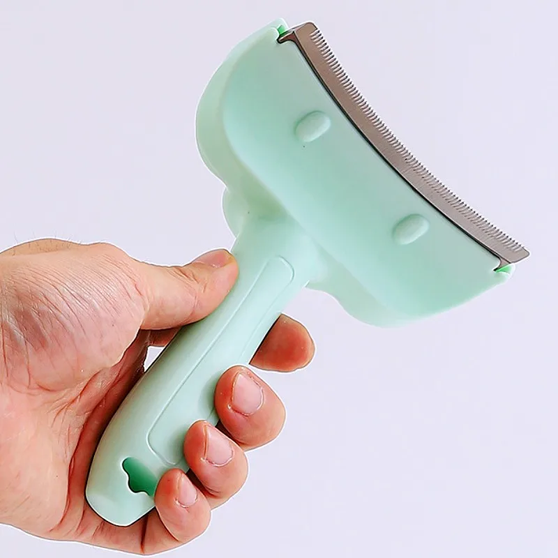 Peine para perros, cuchillo, cepillo para perros, removedor de pelo para mascotas, peines de pelo largo de acero inoxidable para el cuidado de perros, cuchillo, peine para gatos, accesorios para mascotas