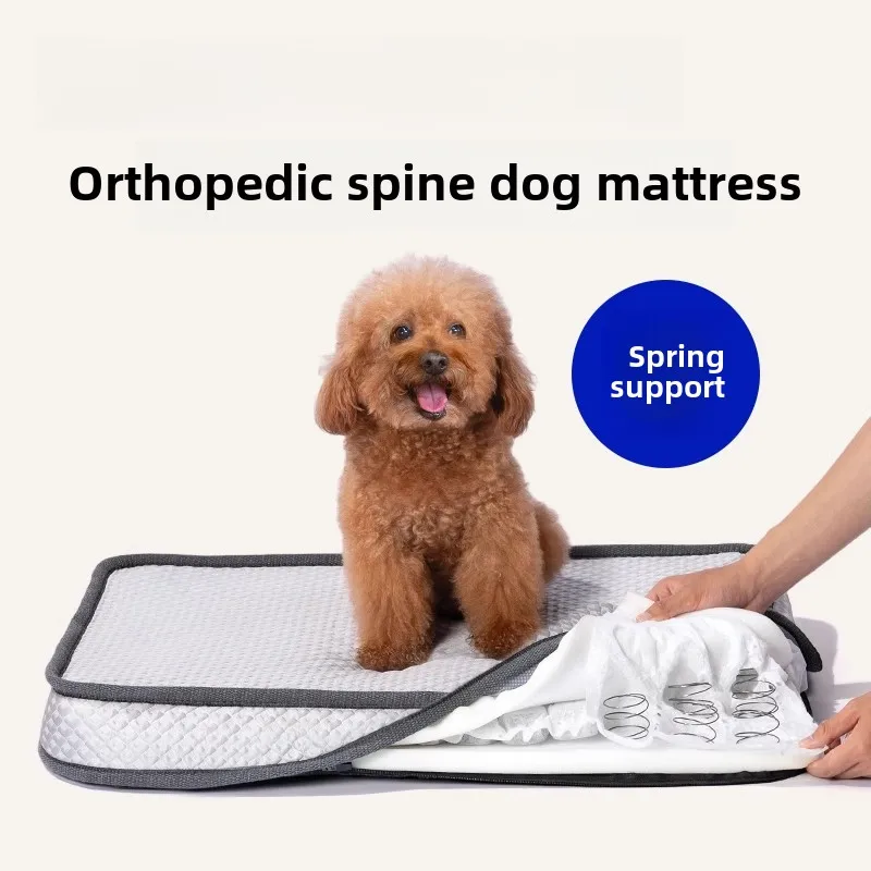 Perrera ortopédica para perros y gatos, estera para dormir de verano para proteger la columna vertebral, accesorios para el hogar, cama grande para perros, colchón cómodo para dormir
