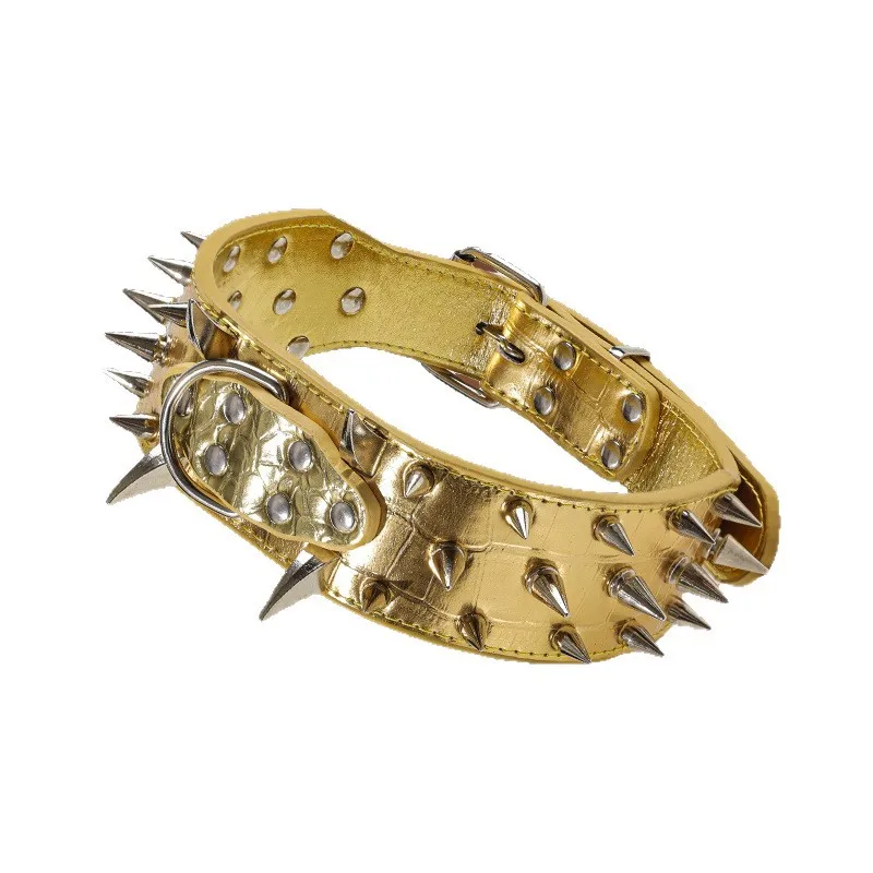 Collar antipinchamiento para perro con púas y remaches vintage - imagen 5