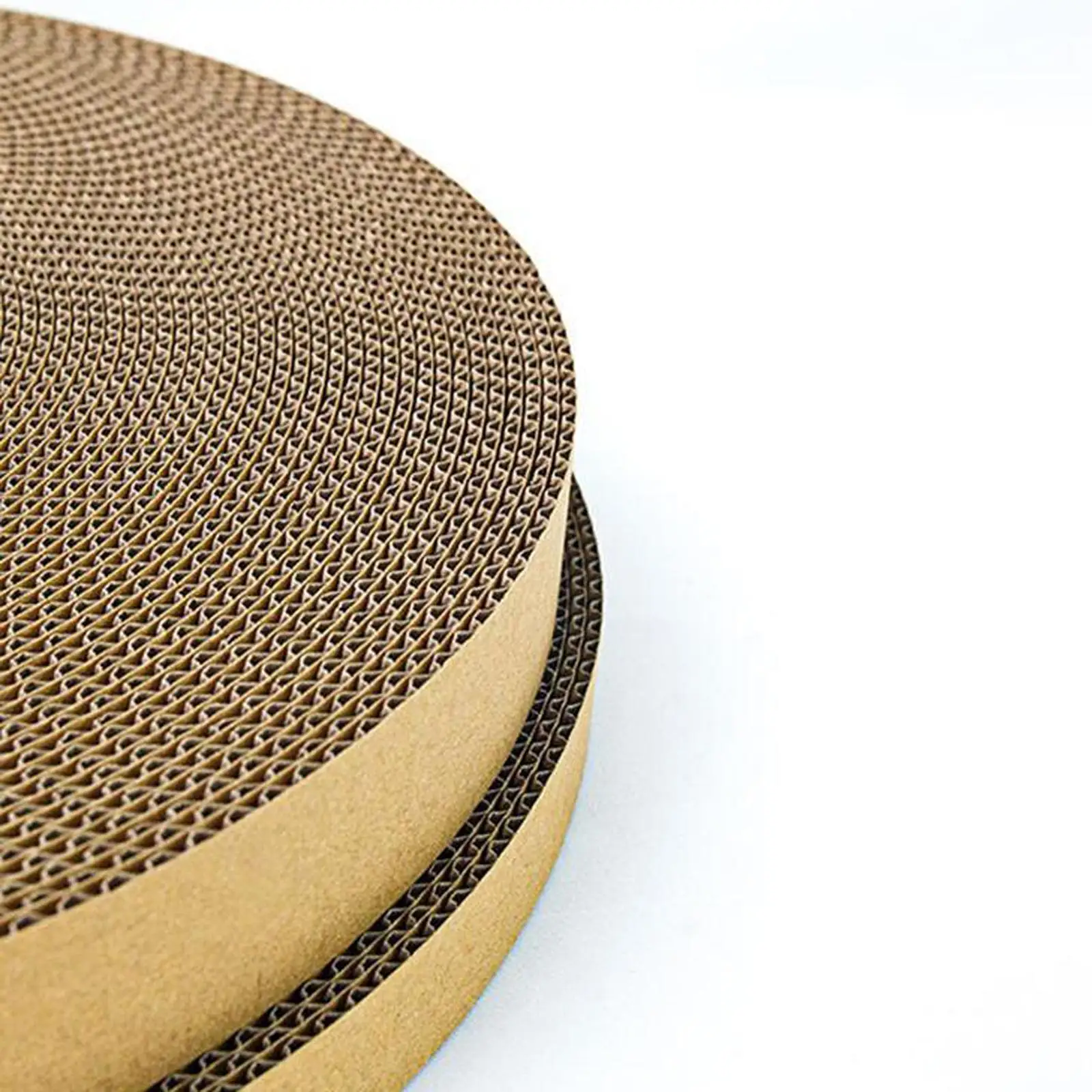 Round Cat Scratcher Corrugated Scratching Bed Scratch Pad Sofa Furniture Protection Scratching Toy Replacement Mat for Animals