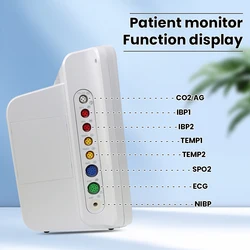 Monitor de signos vitales para gatos y perros – Multiparámetros táctil