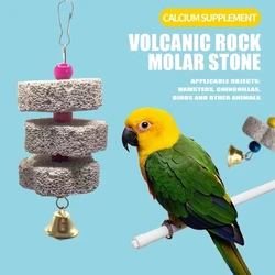 Piedra molar de roca volcánica para loro, hámster y chinchilla – Suplemento mineral