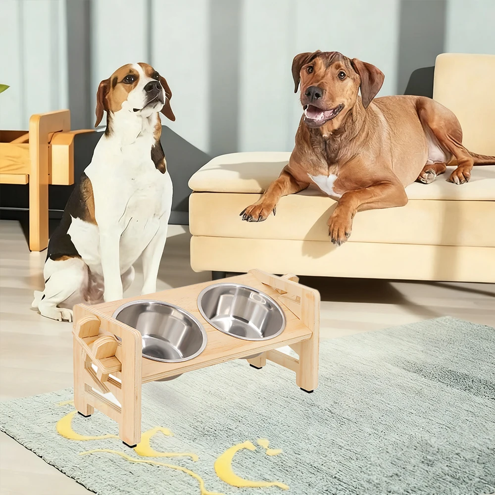 Comedero elevado para gato y perro – Antiderrames y antideslizante - imagen 2