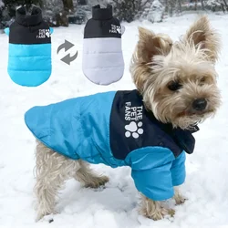 Chaqueta reversible impermeable para perros pequeños – Pug Chihuahua