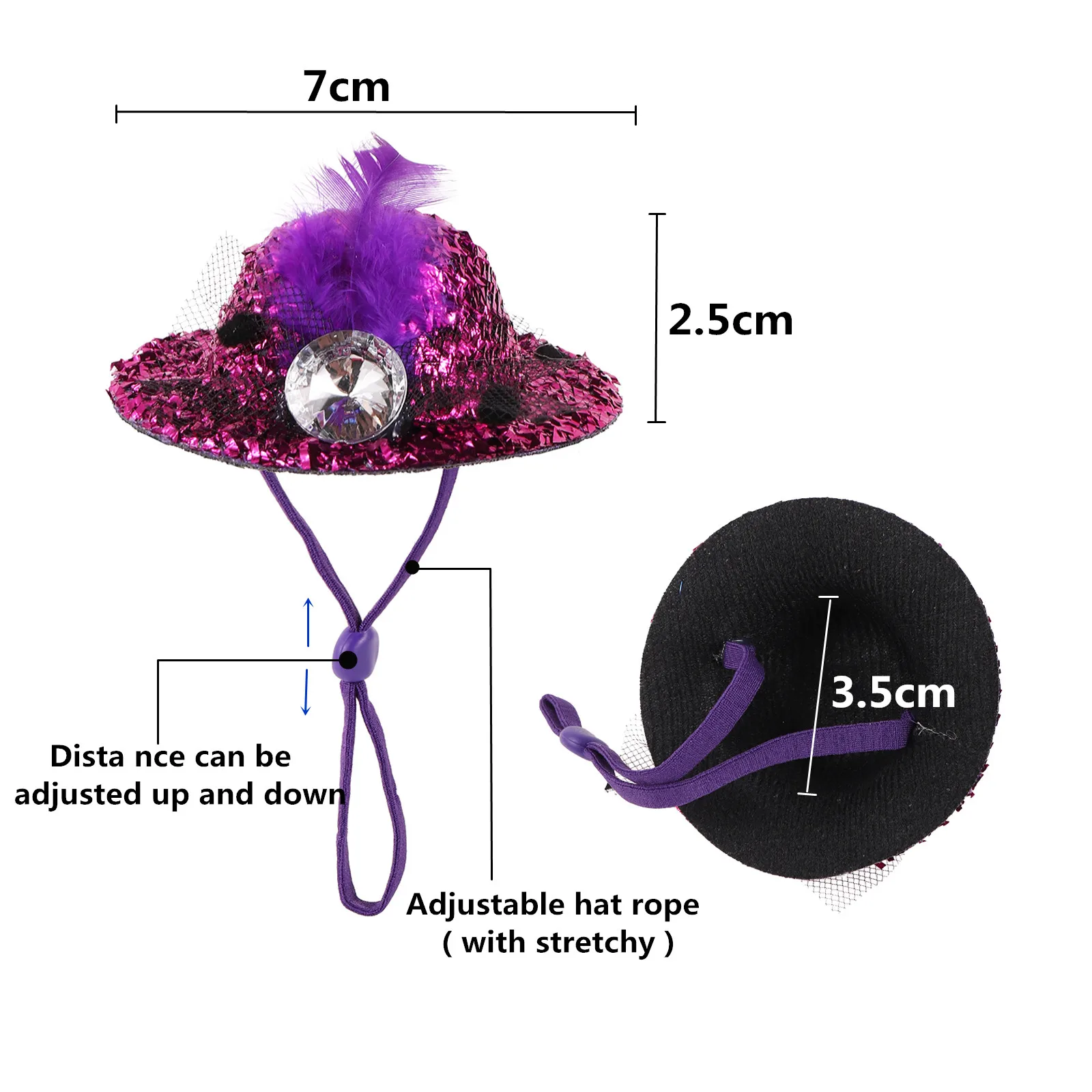 Sombrero con protección solar para gallinas – Diseño divertido cómodo