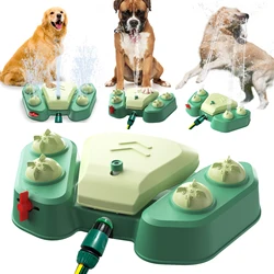 Juguete de agua para jugar al perro, rociador activado con chorro automático, proporciona agua dulce potable al aire libre para perros grandes