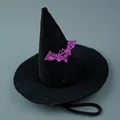 Black purple bat hat