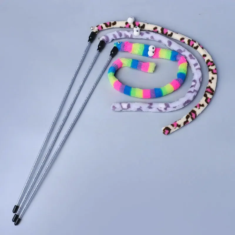 Juguete para gatos, varita rompecabezas de plumas para gatos, juguete interactivo para gatos, varita rompecabezas colorida divertida, suministros para gatos, accesorio para gatos - imagen 3