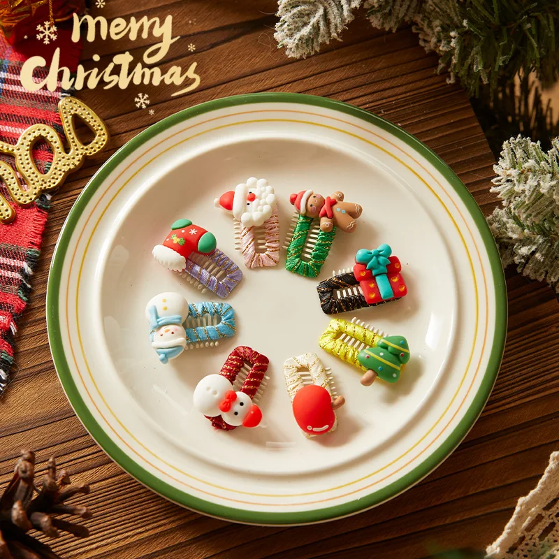 Pinza para el pelo de Navidad y Año Nuevo para gatos y perros, bonito accesorio hecho a mano con lazo para fiesta de disfraces de perros y gatos de peluche maltés