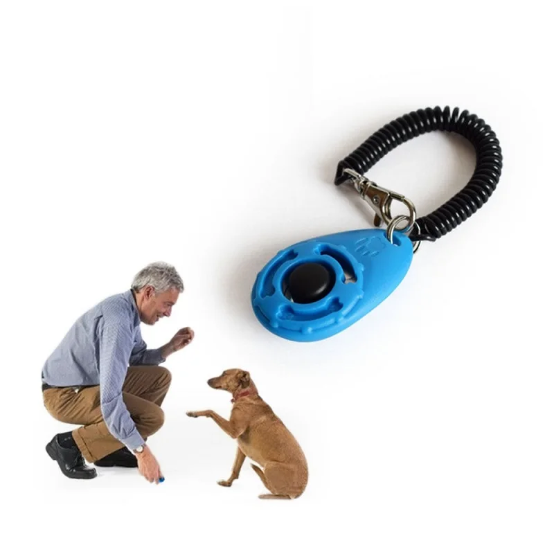 Clicker de entrenamiento para perros, entrenador de clic para perros y gatos, ayuda de varios estilos, correa de muñeca ajustable, llavero con sonido, repelente de perros, producto para mascotas - imagen 5