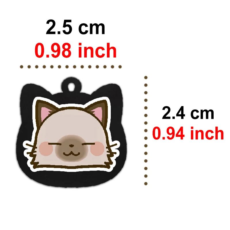 Etiquetas personalizadas de acero inoxidable para gatos grabado nombre - imagen 2