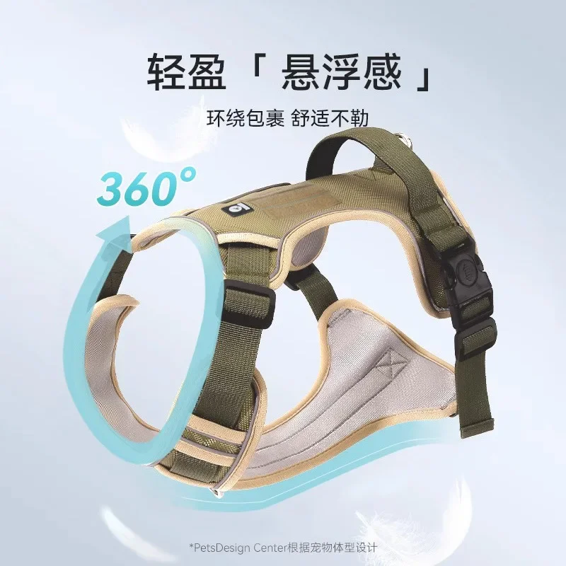 Nuevo Correa para el pecho para mascotas, tipo chaleco, correa para el pecho para perros con descarga a prueba de explosiones, correa para mascotas, suministros para perros - imagen 4