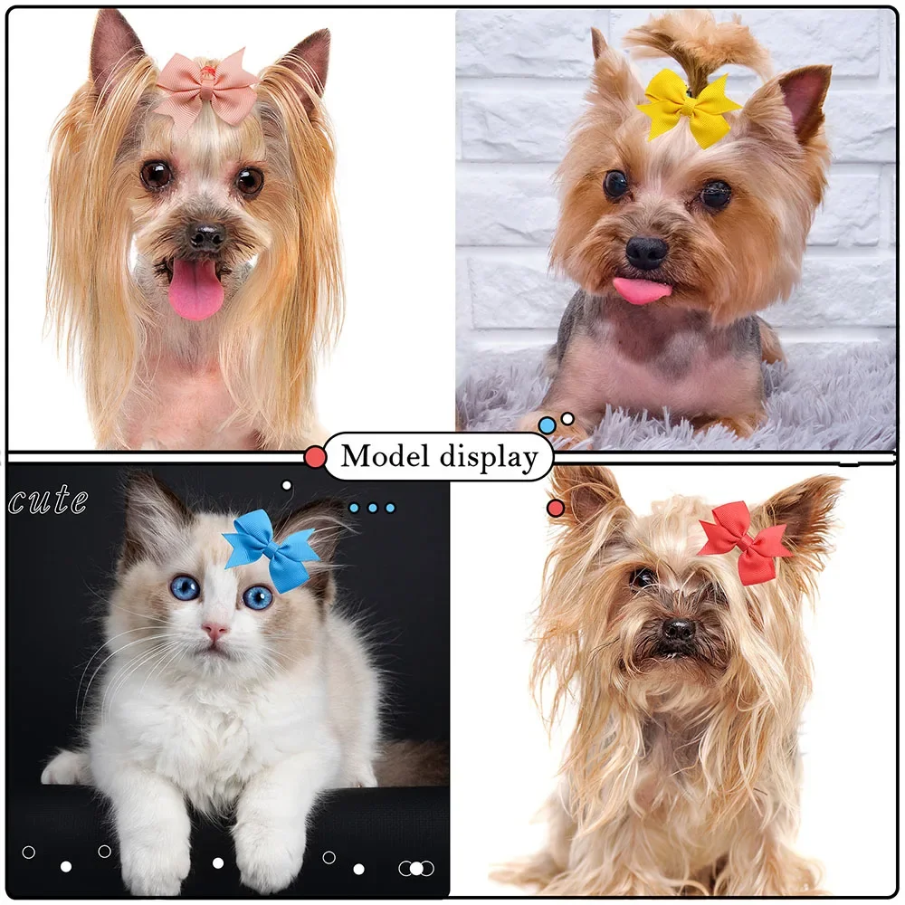 Pinzas para el pelo para perros y gatos, accesorios para el cabello, productos de aseo para mascotas, 100 piezas - imagen 2