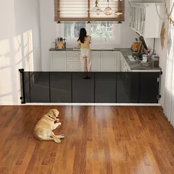 Barrera retráctil sin taladrar para escaleras – Para mascotas