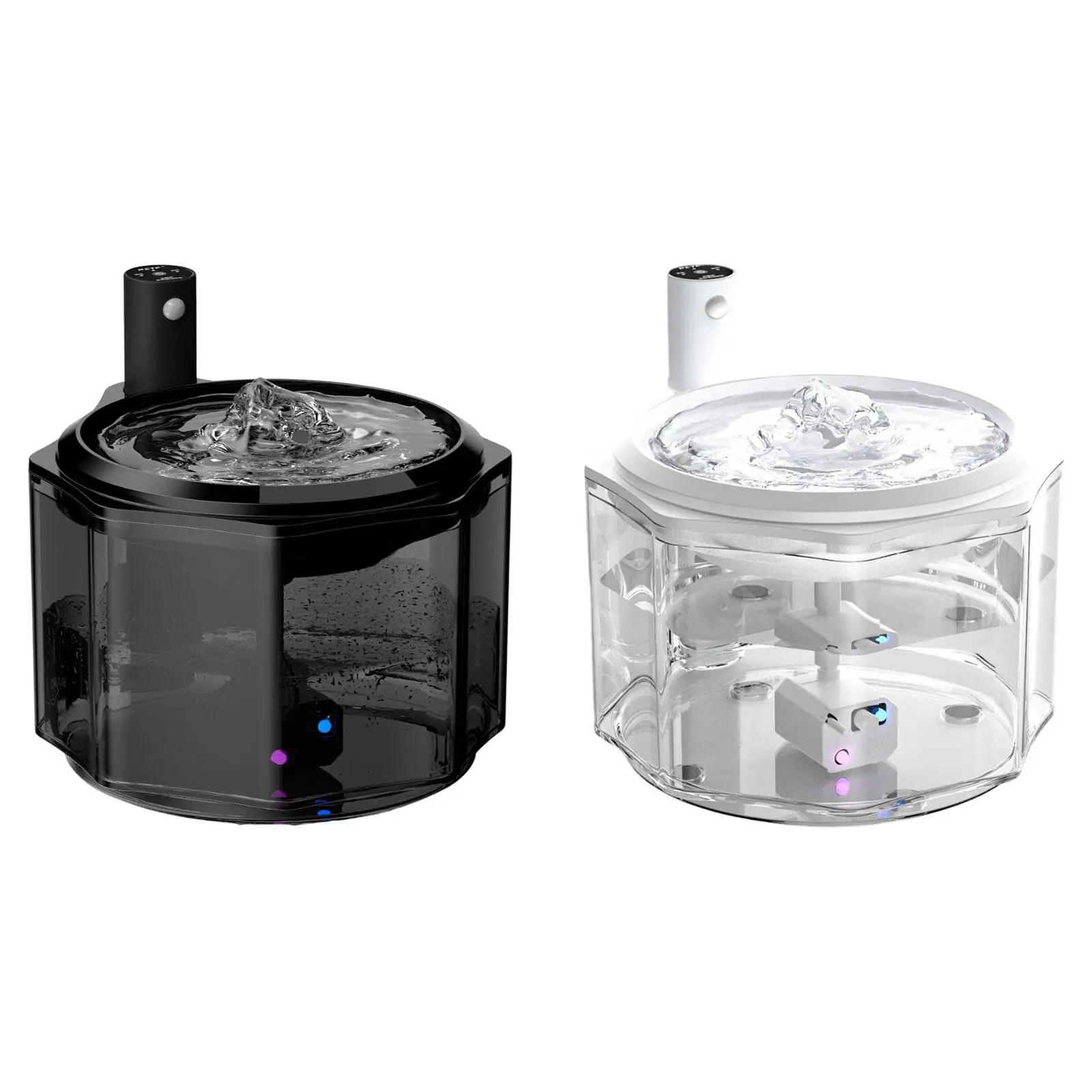 Cat Water Fountain Silent Pet Water Fountain for Multiple Pets Kitten Dogs