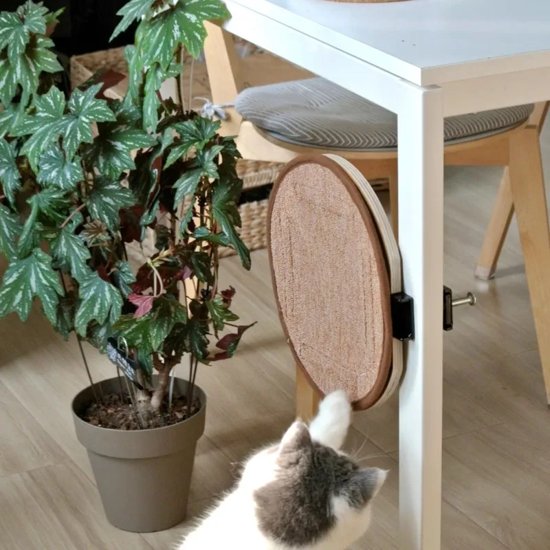 Transportín de madera para rascador de gatos, hamaca protectora para gatos, rascador de madera contrachapada de lujo de Sisal, torre de entrenamiento, productos para mascotas, accesorios - imagen 4