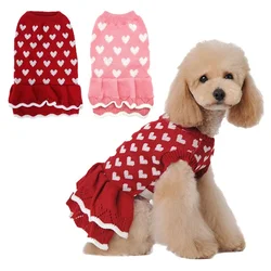Ropa navideña para perros y gatos – Suéter rojo suave