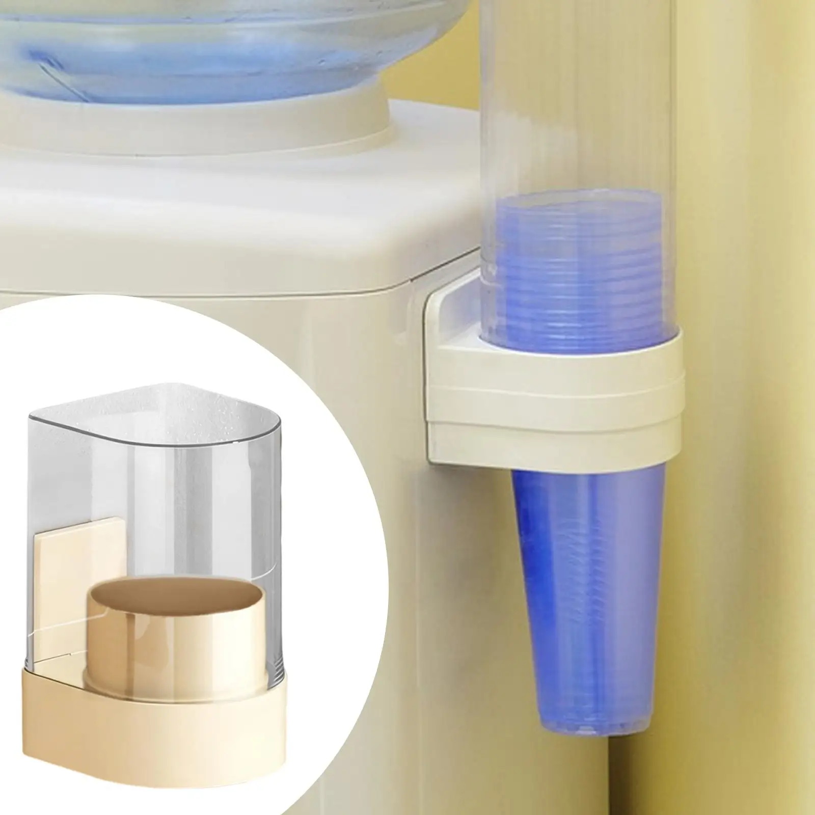 Cup Dispenser Cup Storage Rack Easy Dispensing Organizer Paper Cups Stand for Bathroom School Restaurant Coffee Bar Hospital