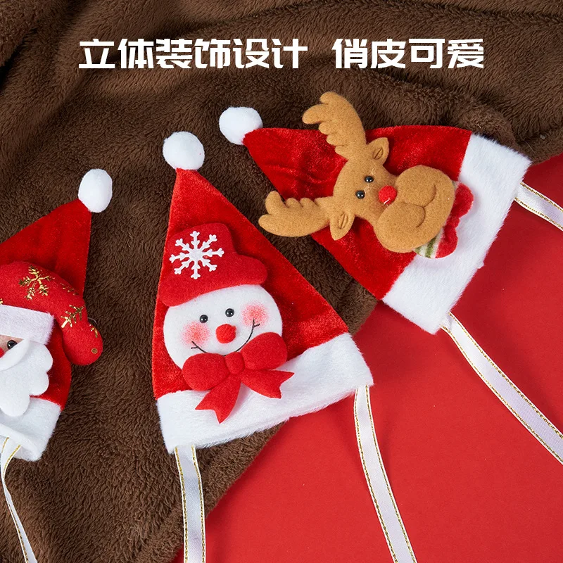 Ropa navideña para gatos, tocados para perros pequeños, sombrero navideño, sombrero para perros, suministros navideños para mascotas - imagen 2