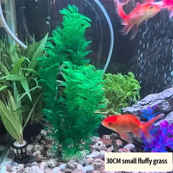 Planta artificial para acuario 30 cm – Hierba verde decorativa para pecera