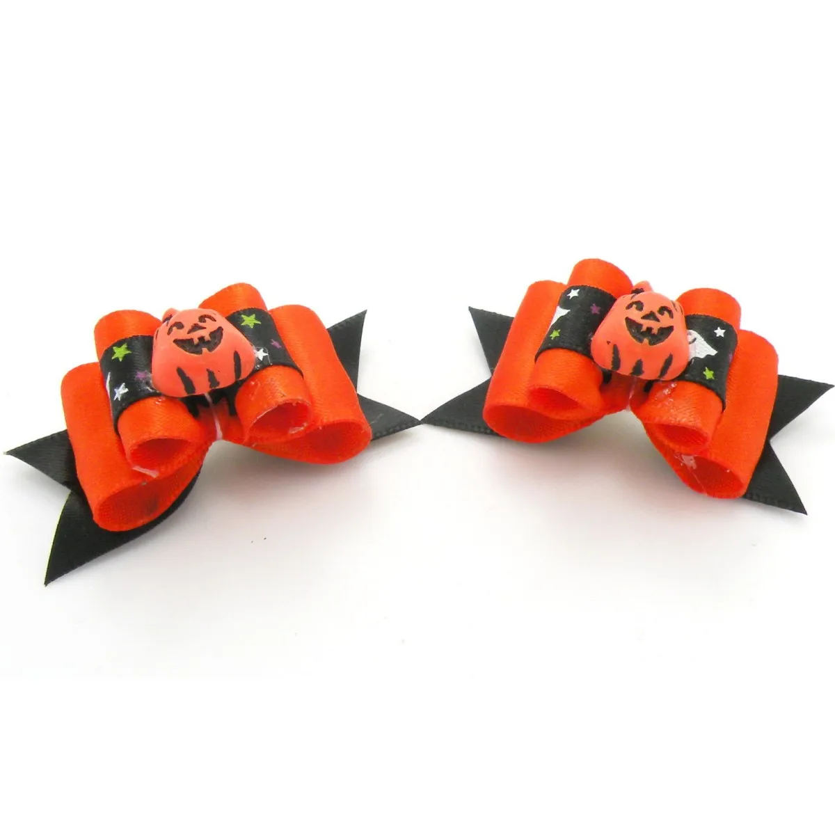 20/50/100 Uds. Lazos para el pelo de perro y gato, bandas de goma, lazos de estilo Halloween, accesorios de aseo para el pelo de mascota con esqueleto, lazos para cachorros, sombreros para gatos - imagen 3